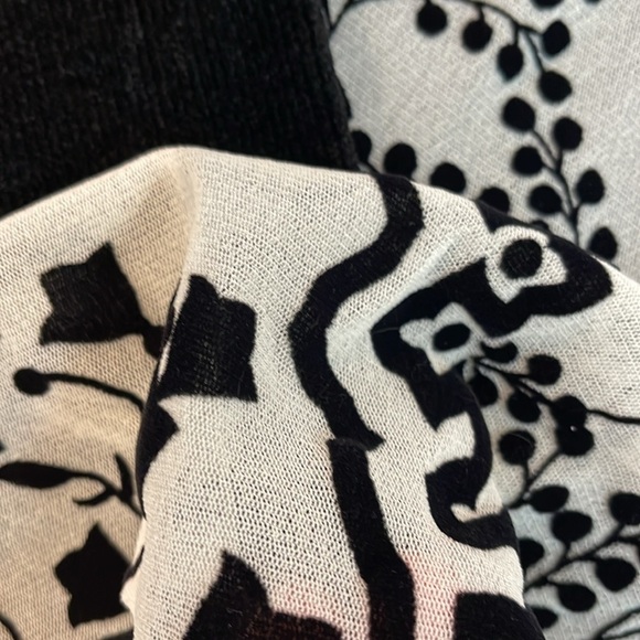 FUZZI black velour and white tunic or mini dress size small - Picture 6 of 6